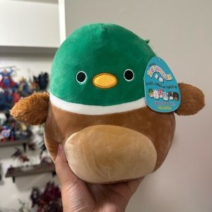 8" Avery duck Mallard squishmallow with hang tag no butt tag